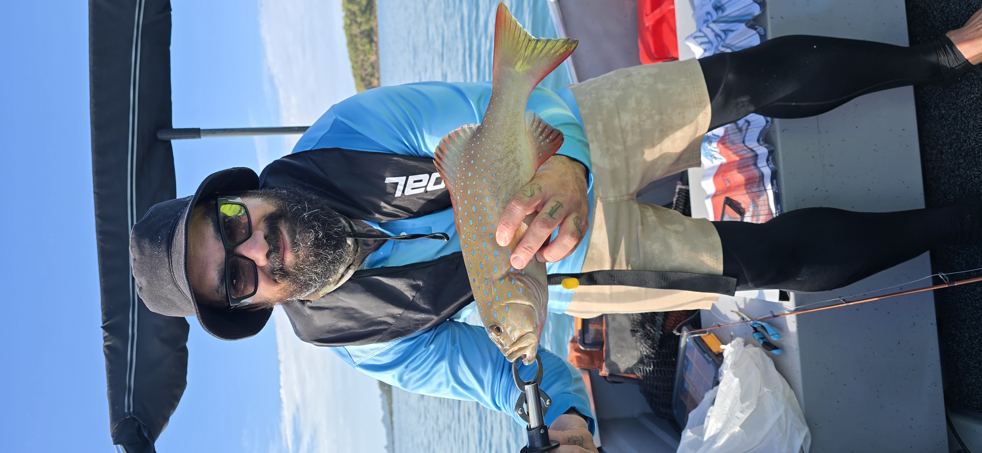 Aka with a trout